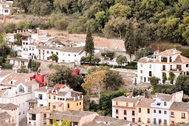 Vue de la ville historique Grenade Andalousie Espagne