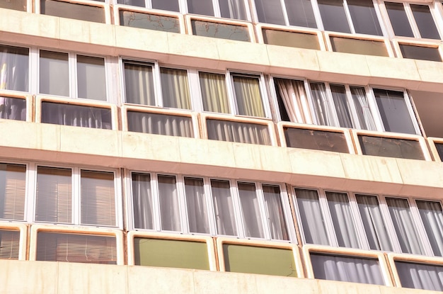 Vue sur la ville Image du bâtiment de texture Windows