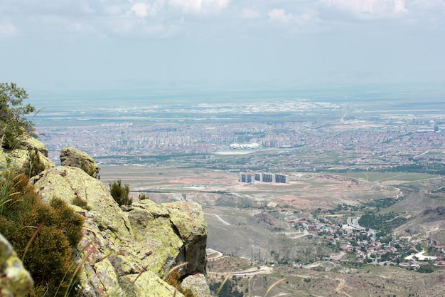 Vue de la ville de konya depuis les collines