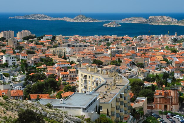 Vue de la ville de Marseille Marseille France.