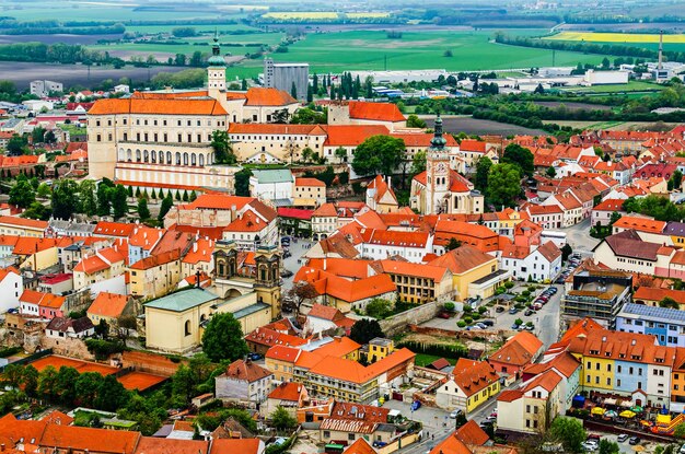 Vue sur la ville de Mikulov