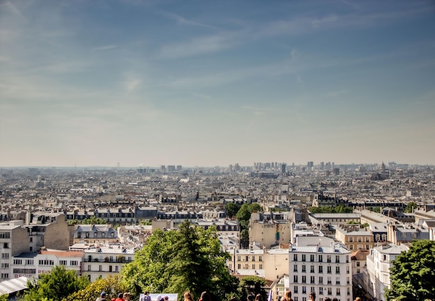 vue de la ville de Paris en France