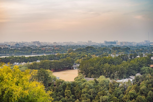 Vue de la ville de Pékin d'une hauteur Chine