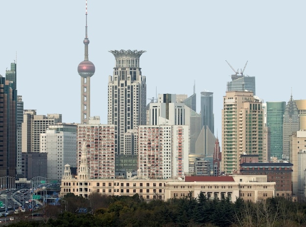 Vue de la ville de Shanghai