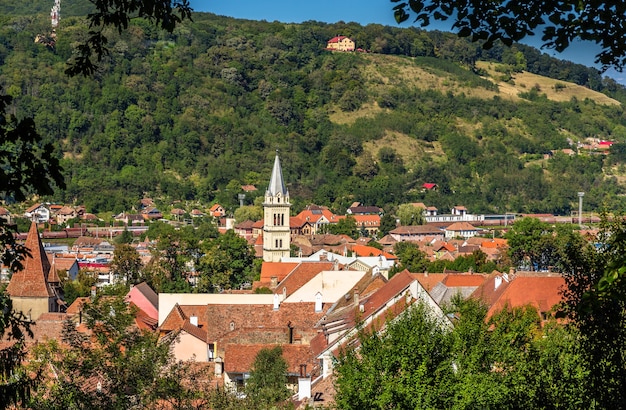 Vue de la ville de Sighisoara en Roumanie