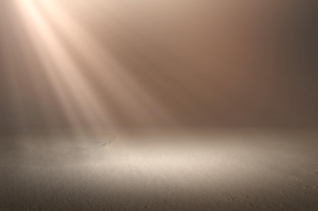 Vues sur les dunes de sable avec fond de lumière du soleil