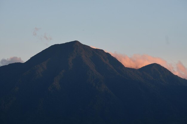 Vues de la montagne capturées avec un téléobjectif