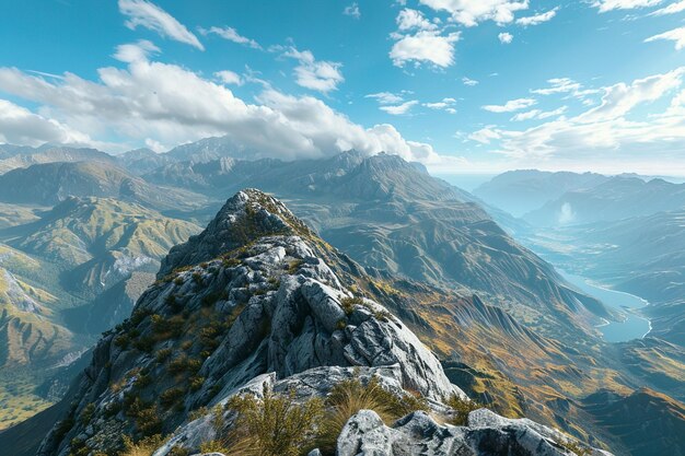 Des vues panoramiques à couper le souffle depuis les pieuvres des montagnes