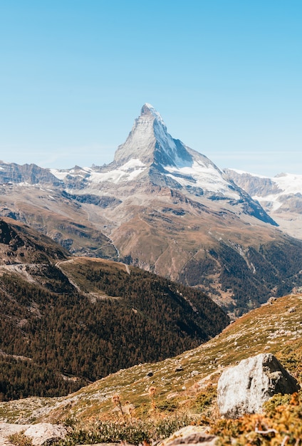 vues sur le pic du Cervin à Zermatt, Suisse.