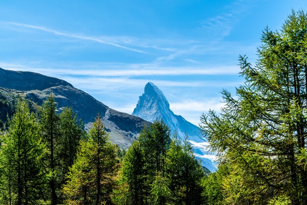 vues sur le pic du Cervin à Zermatt, Suisse.