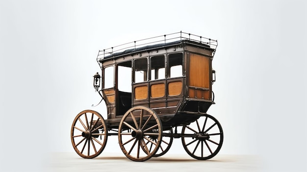 Un wagon en bois avec le mot wagon dessus