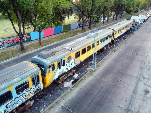 Photo wagons vandalisés