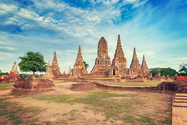 Wat Chaiwatthanaram, un temple bouddhiste à Ayutthaya, en Thaïlande