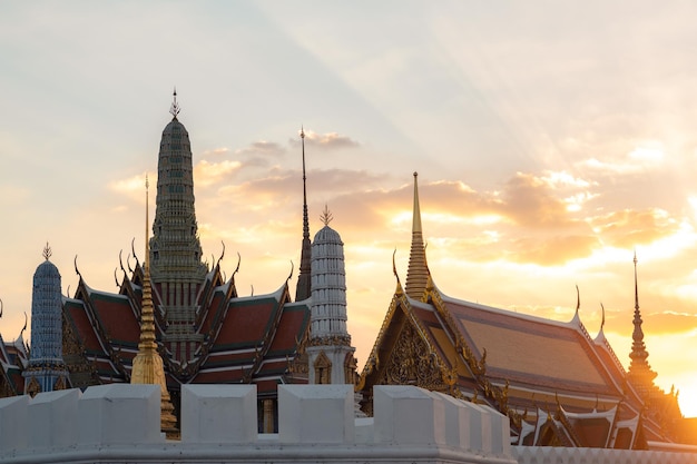 Wat Phra Kaew Grand Palace à BangkokThaïlande