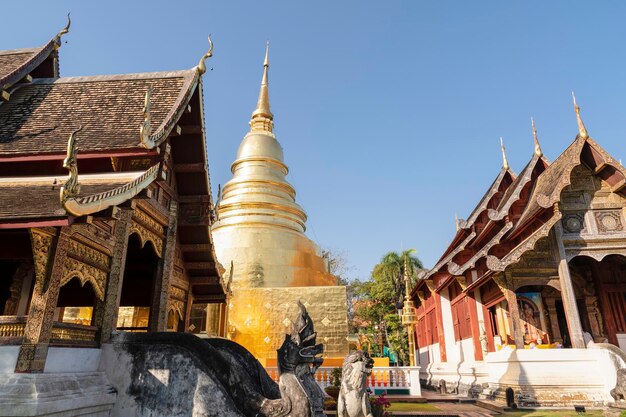 Wat Phra Singh est un beau vieux temple de la province de Chiang Mai Chiag Mai en Thaïlande
