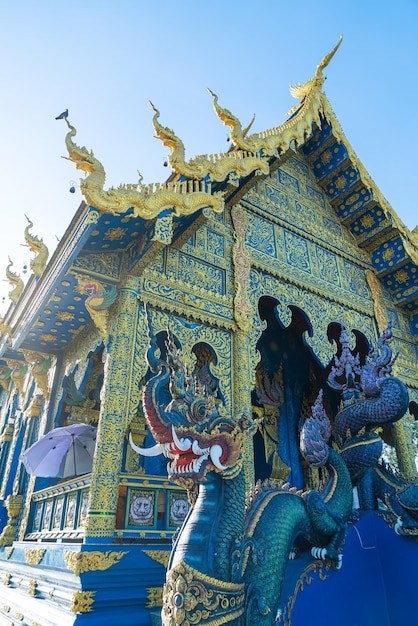 Wat Rong Suea Ten ou Temple bleu