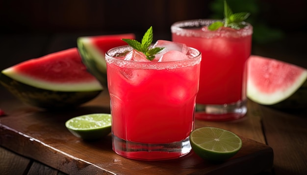 Watermelon Margarita Une touche fruitée sur une margarita traditionnelle