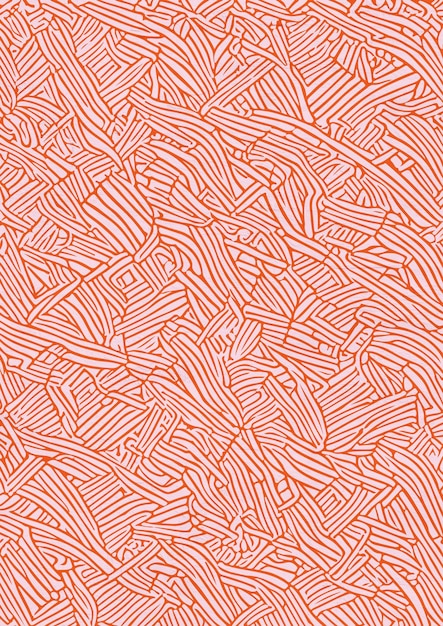 Wavy Swirl Line Art Motif psychodélique géométrique rétro