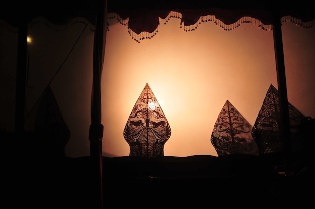 wayang kulit est la culture javanaise de l&#39;indonésie