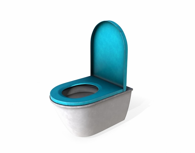 Wc droit vue rendu 3d