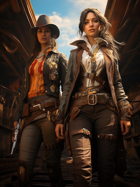 Westerns pour filles du Far West hors-la-loi et bandits shérifs voleurs et hommes de loi stylisation et glamour authenticité du Texas regard féroce de confiance en soi