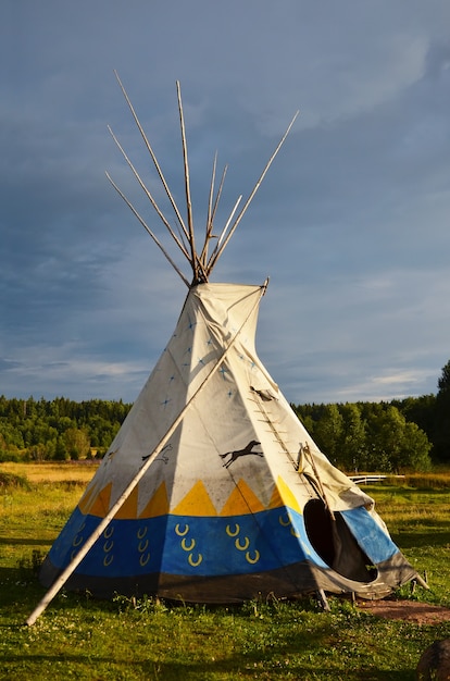 Photo wigwam coloré