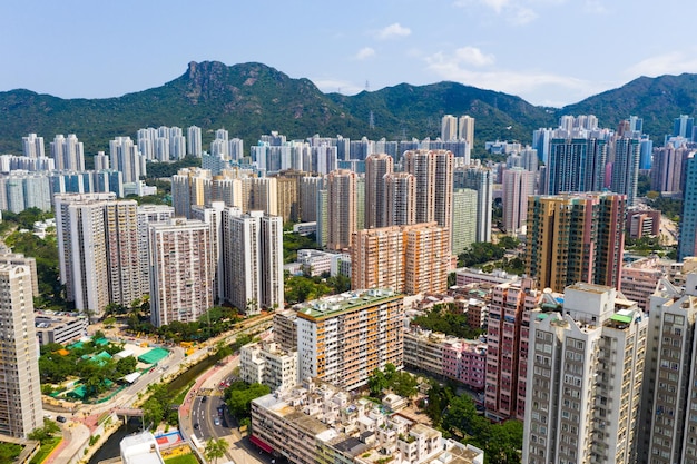 Wong Tai Sin, Hong Kong 12 mai 2019 : photo panoramique de la ville de Hong Kong