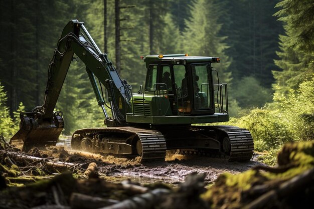 Woodland Symphony Feller Bunchers en harmonie avec la nature Meilleure photo de Feller Buncher