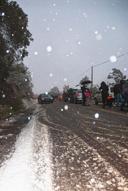 XASnow au BrésilxADans les régions froides et montagneuses de Santa Catarina, pendant les mois froids de mai, juin et juillet, la neige se forme souvent