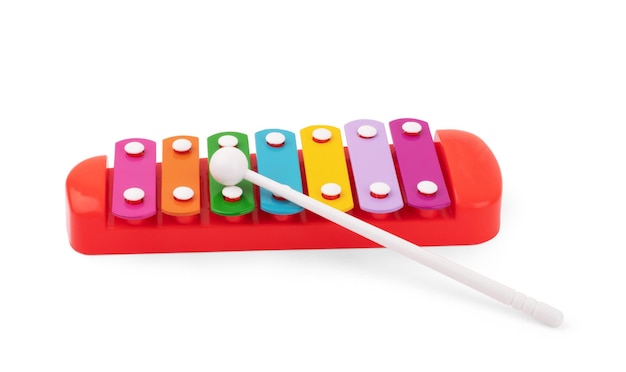 Xylophone couleur isolé sur fond blanc