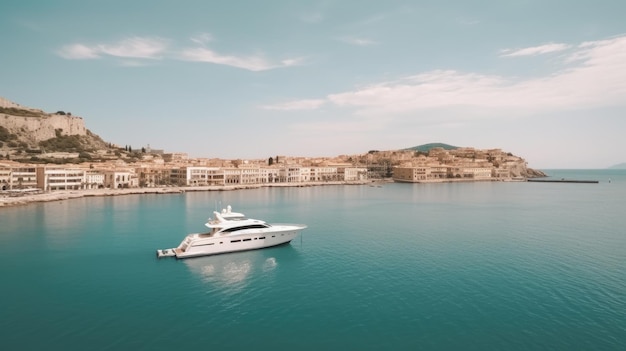 yacht de luxe en mer