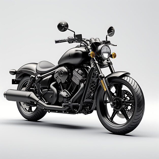 Photo yamaha bolt rspec un bobber d'entrée de gamme avec une moto st noircie sur fond blanc propre