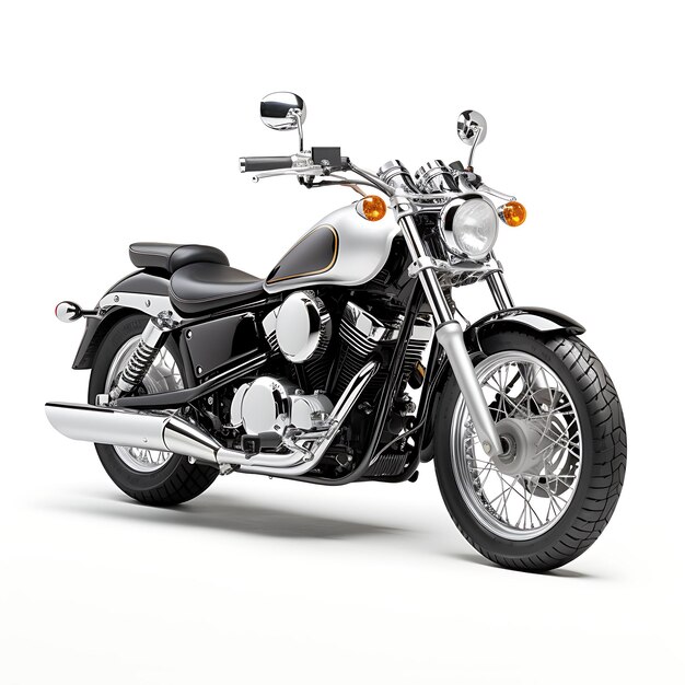 Photo yamaha virago 250 un vtwin cruiser facile à manipuler avec une moto basse sur fond blanc propre