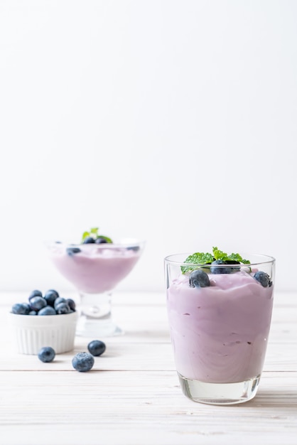 yaourt aux bleuets frais