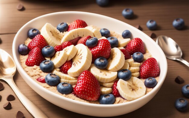 Yaourt santé au muesli et aux bleuets