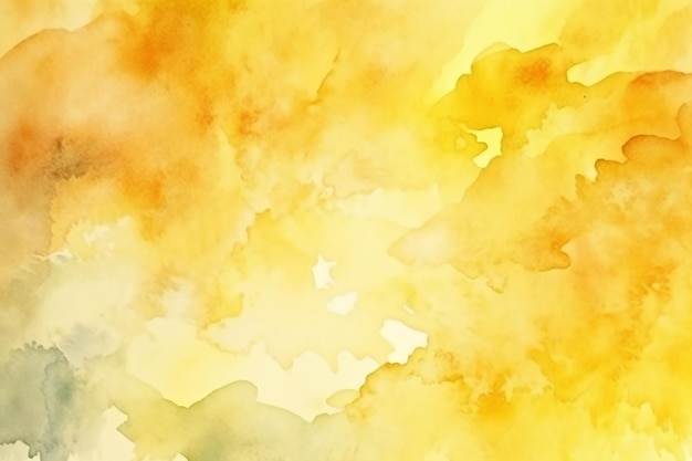 Yellow Watercolor Abstract background