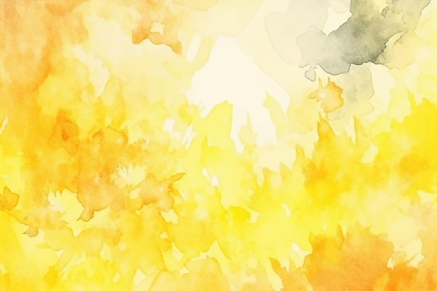 Yellow Watercolor Abstract background