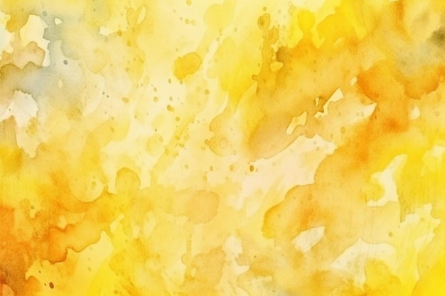 Photo yellow watercolor abstract background