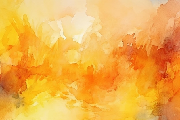 Yellow Watercolor Abstract background