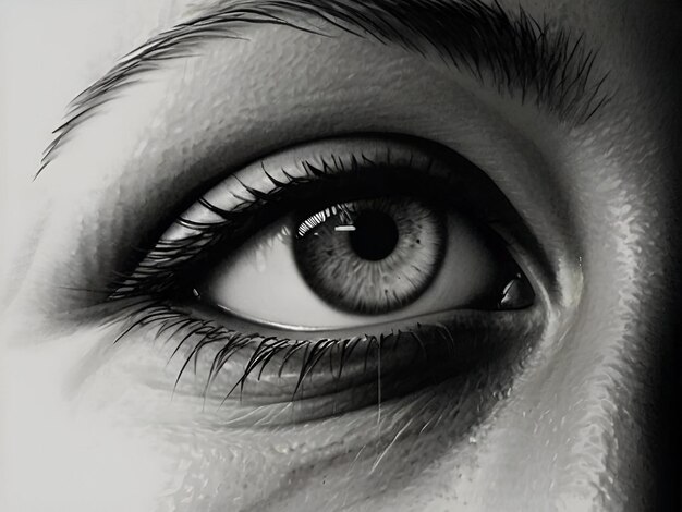 Des yeux beaux, femme.