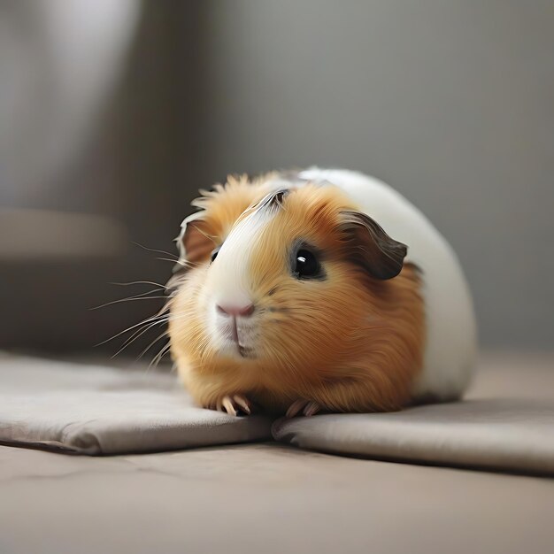 Les yeux du porc guinéen s'écoutaient de l'IA endormie.