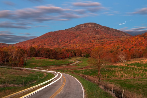 Photo yonah mountain georgia usa en automne