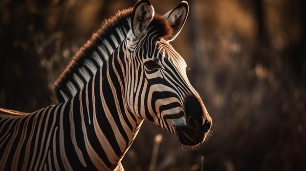 Un zèbre à l'état sauvage, le seul au monde