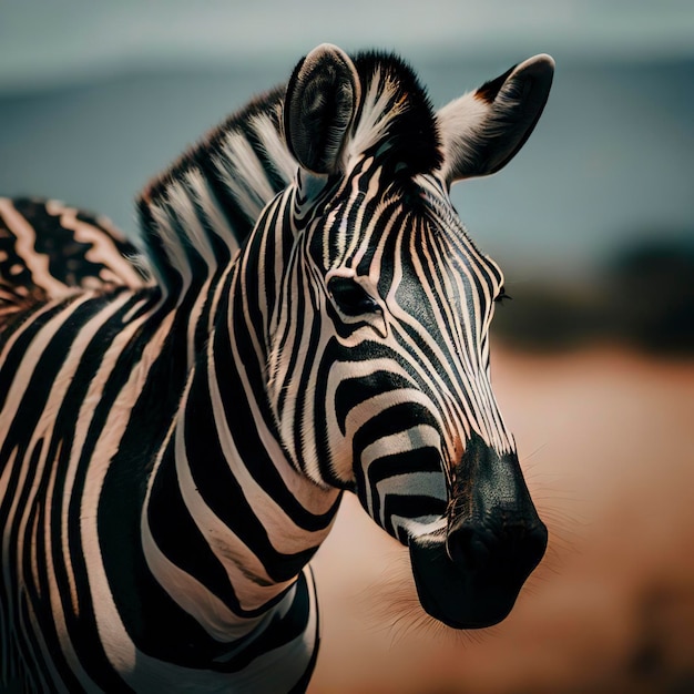 Zèbre en safari en Afrique du Sud