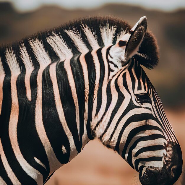 Zèbre en safari en Afrique du Sud