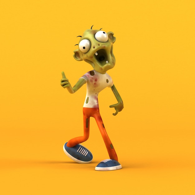 Zombie amusant - Illustration 3D