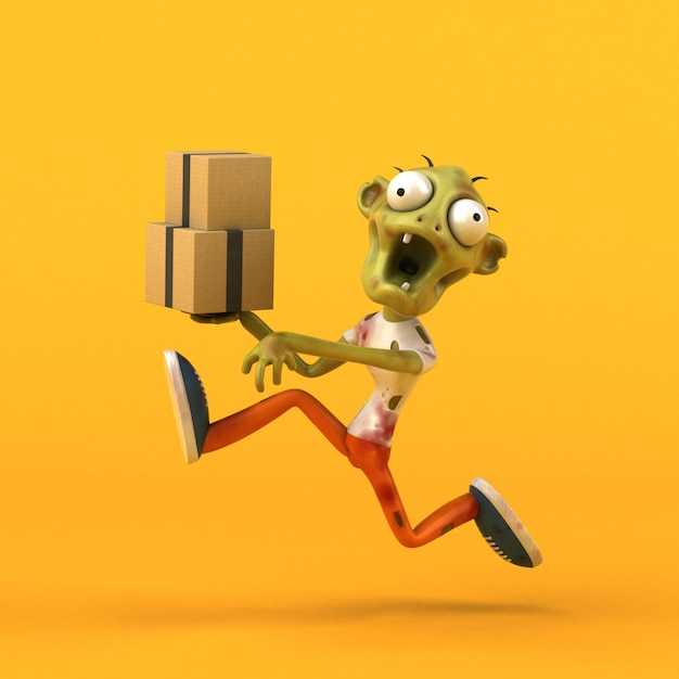 Zombie amusant - Illustration 3D