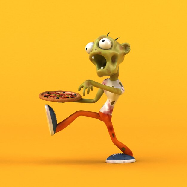 Zombie amusant - Illustration 3D