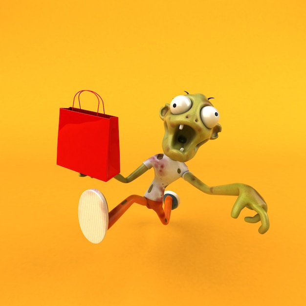 Zombie amusant - personnage 3D