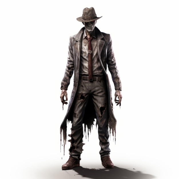 Zombie Cowboy Concept Art Dark And Sombre 3D Zombie Fanatics est un jeu de société de jeux vidéo.